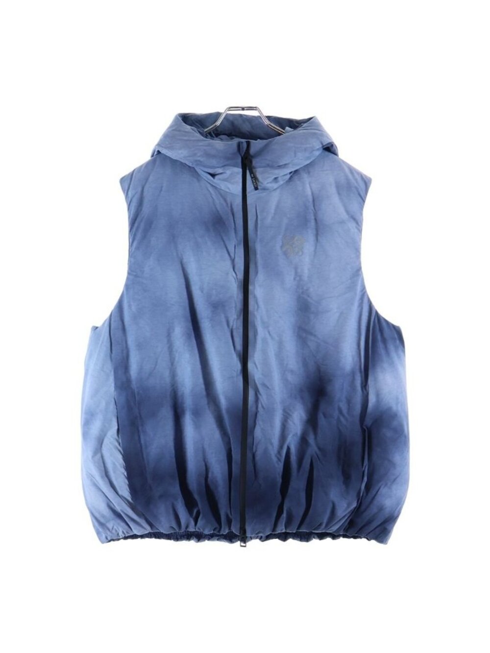 Loewe on Running Puffer Vest on Tie Dye Technical Shell Hooded Jacket Navy
